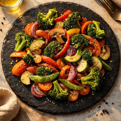 Sauteed mixed vegetable