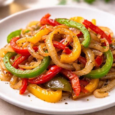 Sauteed onions and bell pepper