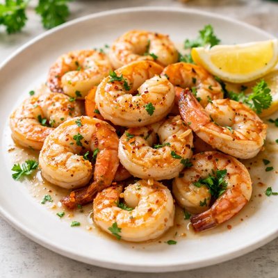 Sauteed shrimp