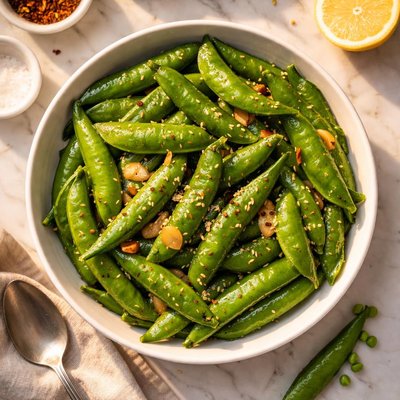 Sauteed snap peas