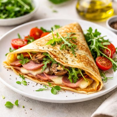 Savory crepe