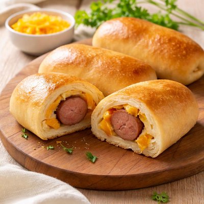 Saysage and cheese kolache