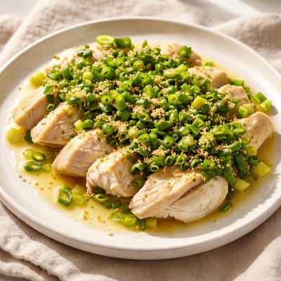 Scallion chicken