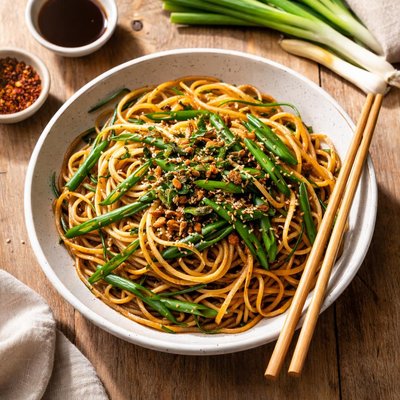 Scallion noodles