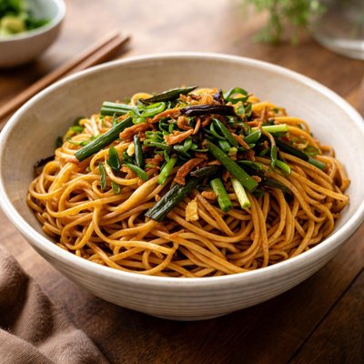 Scallion oil noodles