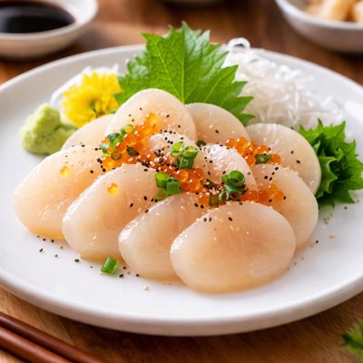 Scallop sashimi