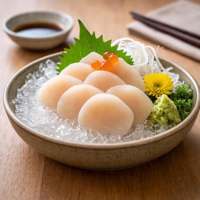 Scallops sashimi