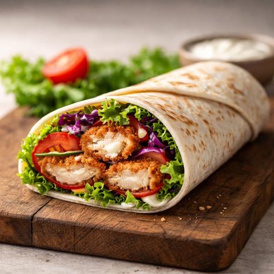 Schnitzel wrap