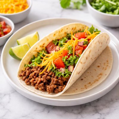 牛肉软玉米卷配芝士