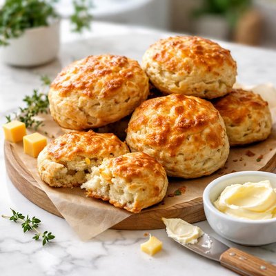 Scone with cheese