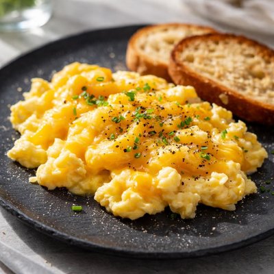 Scrambled egg and cheese