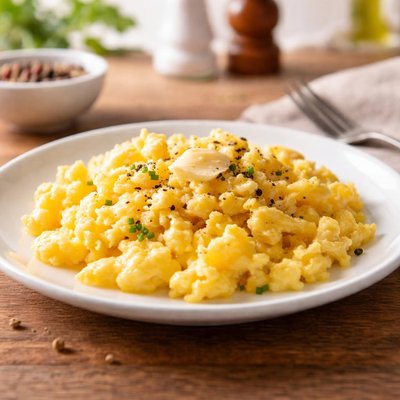 Scrambled egg in butter