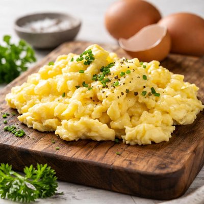 Scrambled egg three eggs