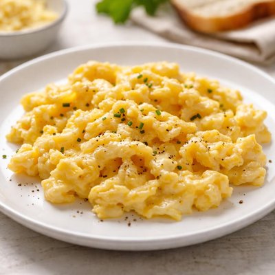 Scrambled egg with cheese