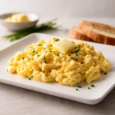Scrambled egg with kerry gold butter