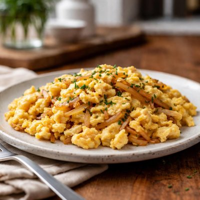 Scrambled egg with onions