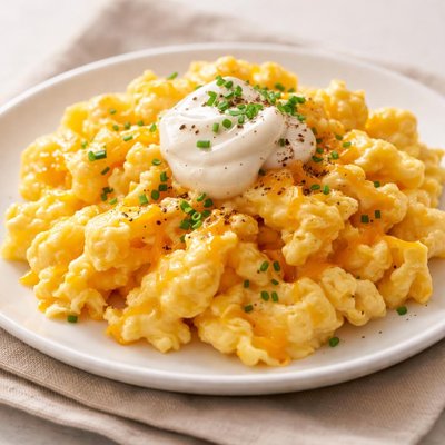 スクランブルエッグとチーズとマヨネーズ