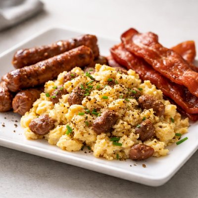 香肠培根炒蛋