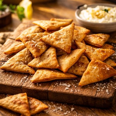 Sea salt pita chips