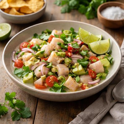 鲈鱼酸橙汁腌鱼