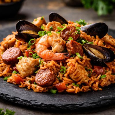 Seafood jambalaya