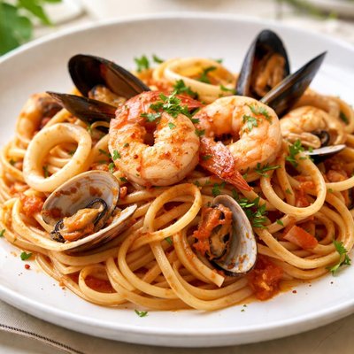 Seafood pasta