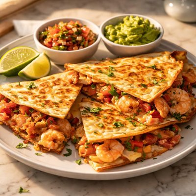 Seafood quesadilla