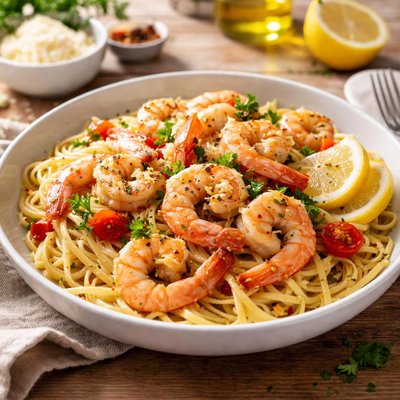 Seafood scampi