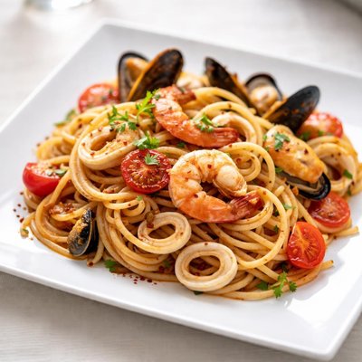 Seafood spaghetti