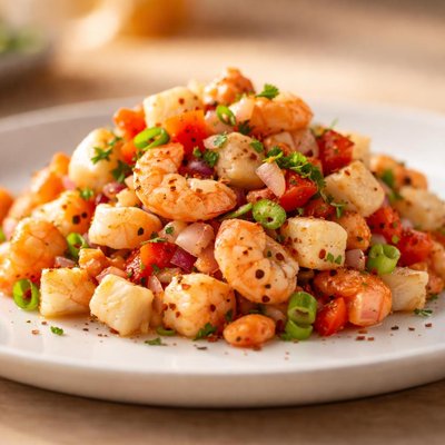 Seafood topping