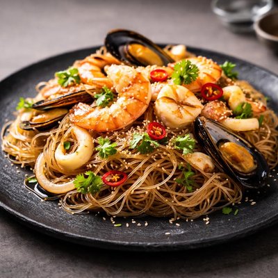 Seafood vermicelli