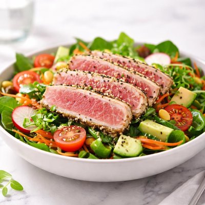 Seared ahi salad