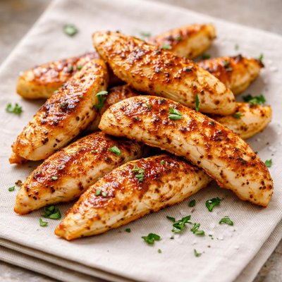 Seared chicken strip