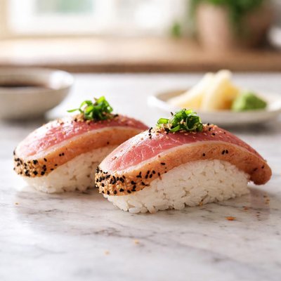 Seared tuna nigiri