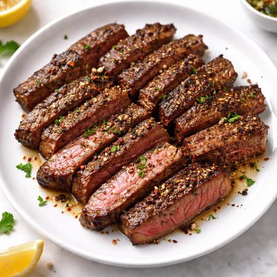 Seasoned beef strip