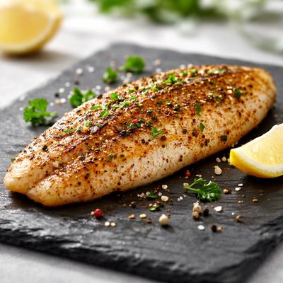 Seasoned fish fillet