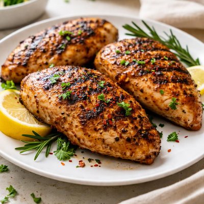 Seasoned grilled chicken