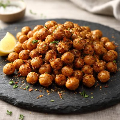 Seasoned roasted chickpeas
