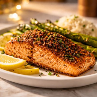 Seasoned salmon
