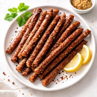 Seasoned snack sticks