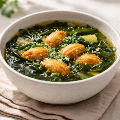 Seaweed uni soup