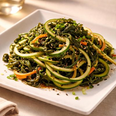 Seaweed zucchini salad