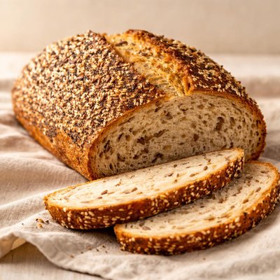Seed sourdough bread