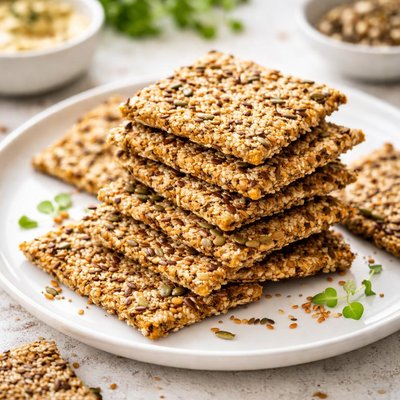 Seeded crackers