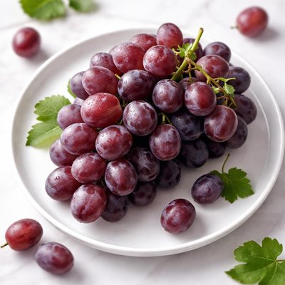 Seedless purple grapes