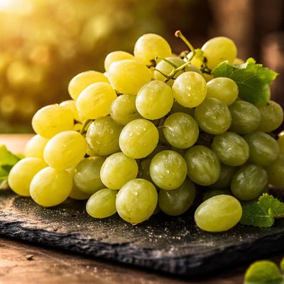 Seedless white grapes