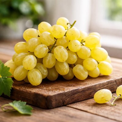 Seedless yellow grapes