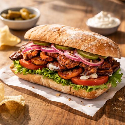 Seitan sandwich