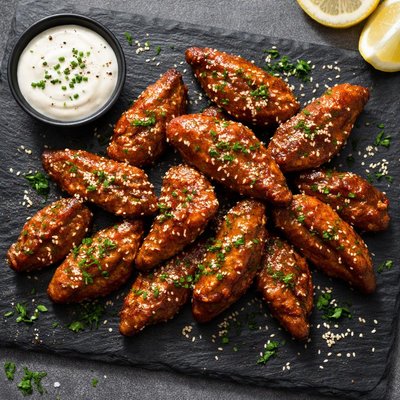 Seitan vegan wings