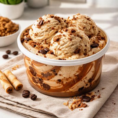 Selecta coffee crumble ice cream